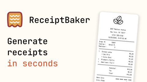 Receipt Baker