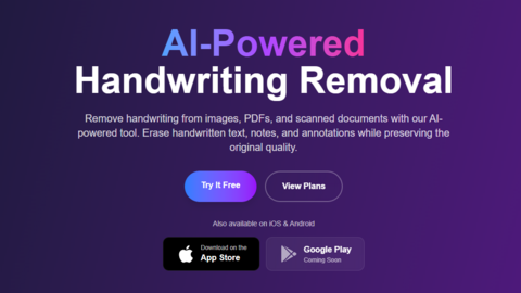 Remove Handwriting