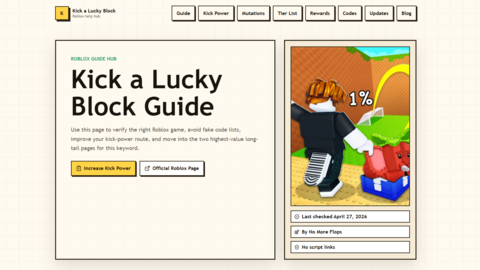 Kick A Lucky Block
