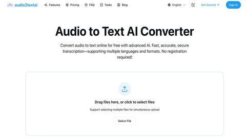 Audio to Text AI Convert