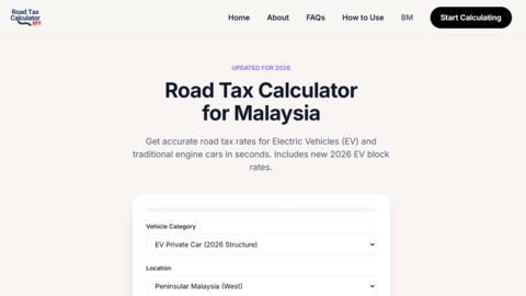 Road Tax Calculator