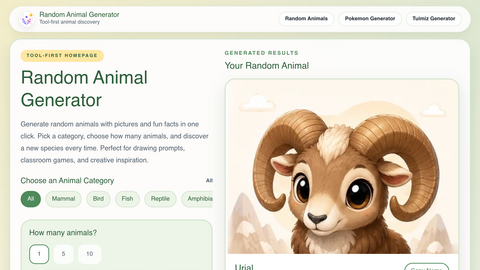 Random Animal Generator