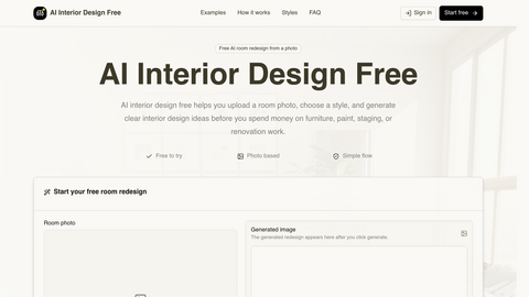 AI Interior Design Free